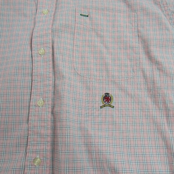 TOMMY HILFIGER MEN'S GINGHAM CASUAL BUTTON DOWN SHIRT SIZE L LONG SLEEVE - Picture 5 of 5